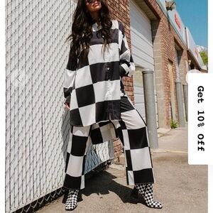 Dressed in LALA ultra check PANTS ONLY